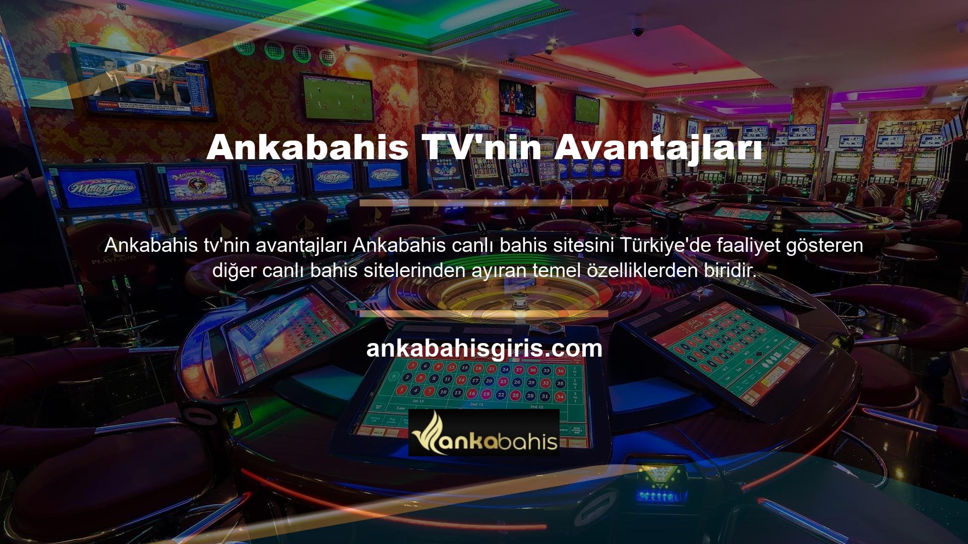 Ankabahis TV, Ankabahis sitesinde üyelere sunulan bir diğer hizmettir