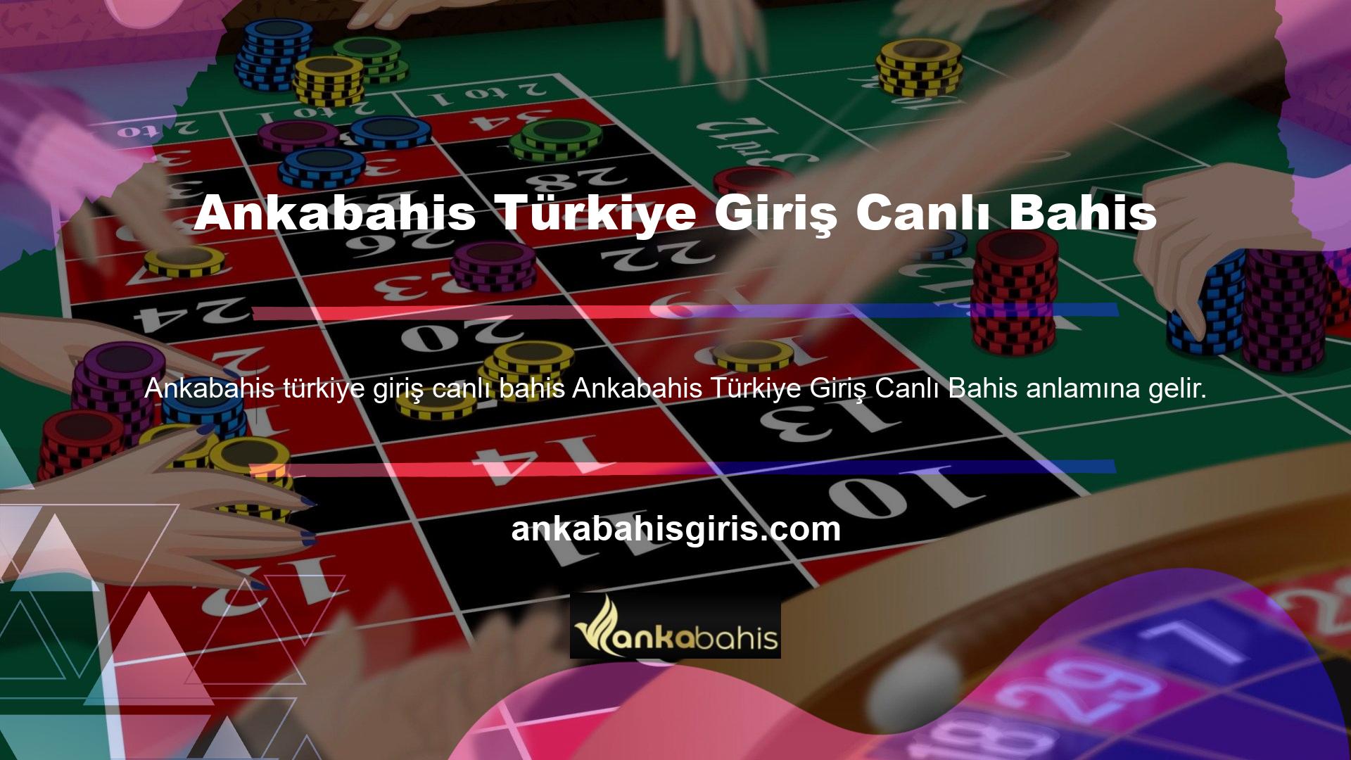 Ankabahis Türkiye Giriş Canlı Bahis Giriş Canlı Bahis, Web Sitesinde belirtilen sektör ve oyun uygulamalarına göre düzenlenen yarışmalar için kuponların oluşturulmasıdır